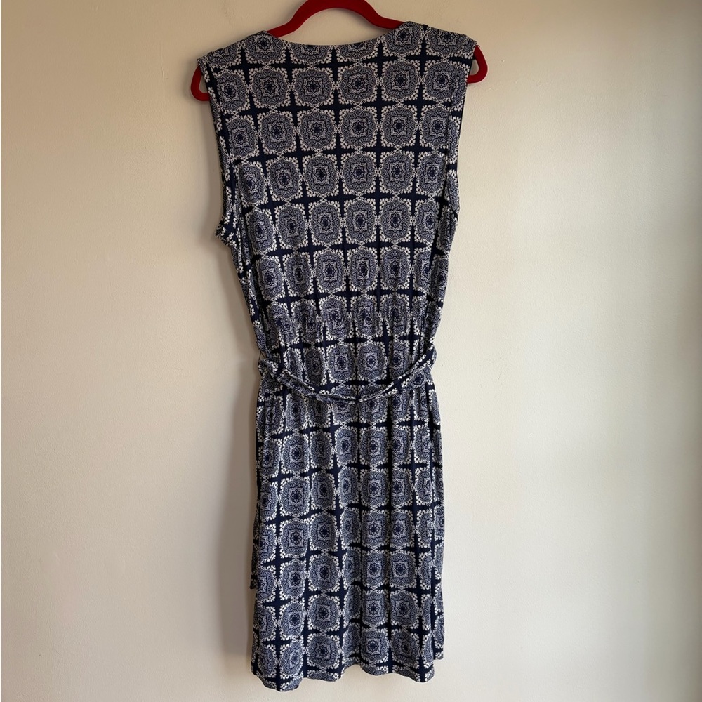 Banana Republic Wrap Front Sleeveless Knit Dress Size L - Picture 4 of 5